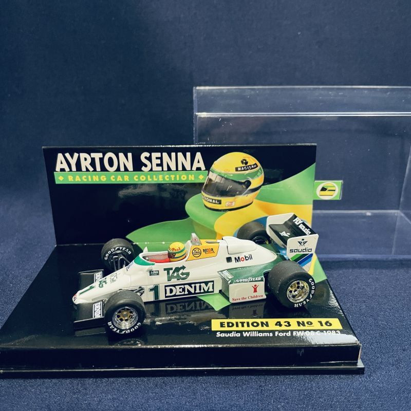 画像1: セカンドハンド品●PMA1/43 SENNA COLLECTION No16 SAUDIO WILLIAMS FORD FW08C (A.セナ） 1983