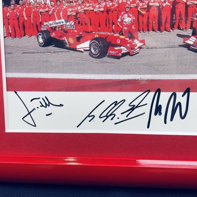 画像: 特価品●M.シューマッハ・F.マッサ他 FERRARI F1関係者5名 （計7名）直筆サイン入フォト（額装品）