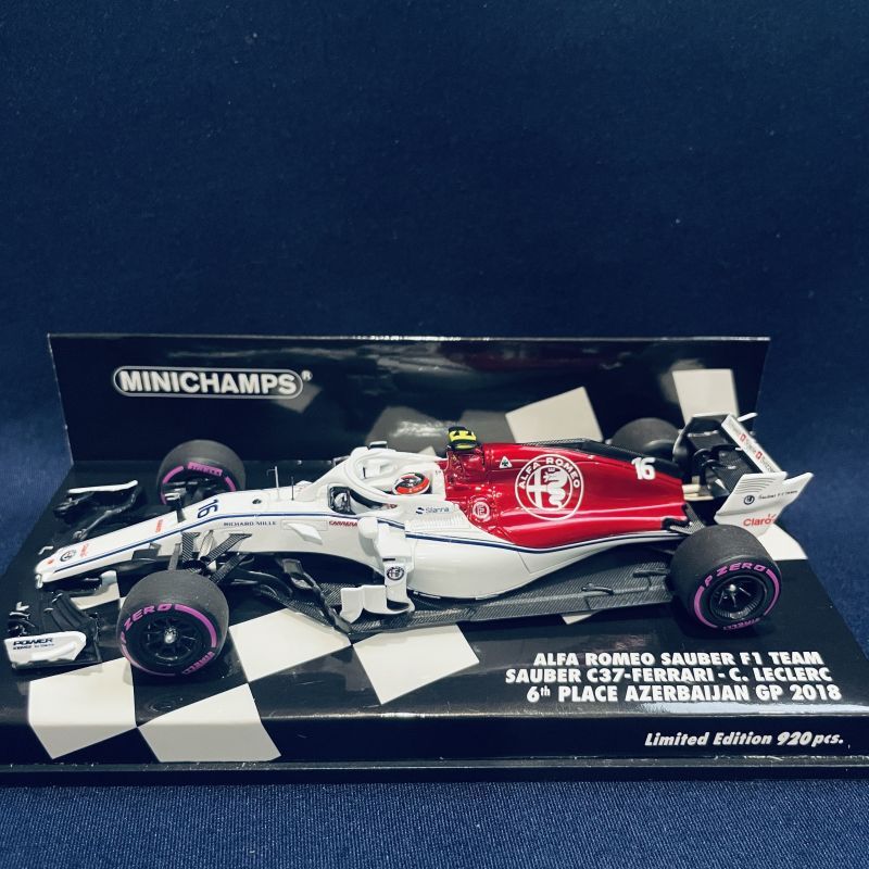 画像1: セカンドハンド品●PMA1/43 ALFA ROMEO SAUBER FERRARI F1 C37 6th AZERBAIJAN GP (C.ルクレール）2018 #16