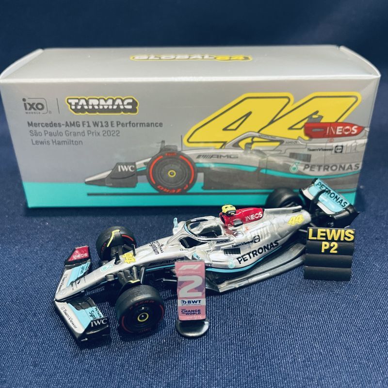 画像1: 新品正規入荷品●TARMAC WORKS 1/64 MERCEDES AMG W13 SAN PAULO GP 2022 (L.ハミルトン）#44