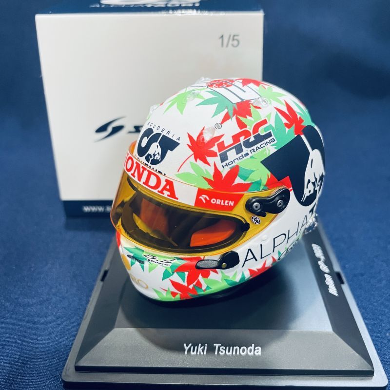 画像1: 新品正規入荷品●SPARK1/5 ALPHA TAURI ITALIAN GP 2023 角田裕毅 ミニヘルメット