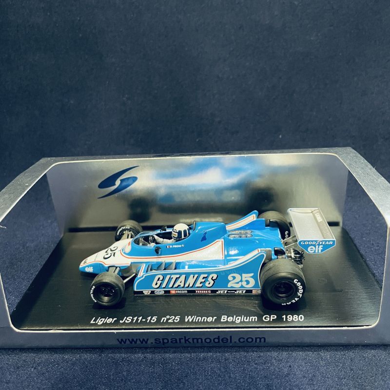 画像1: セカンドハンド品●SPARK 1/43 LIGIER JS11-15 WINNER BELGIUM GP 1980 (D.ピロー二）#25