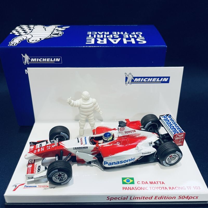 画像1: セカンドハンド品●ミシュラン別注●PMA1/43 TOYOTA TF103 (C.ダマッタ）#21