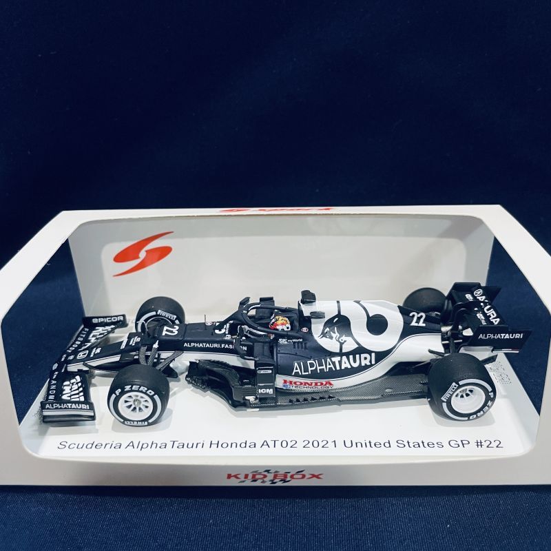 画像1: セカンドハンド品●KIDBOX別注●SPARK1/43 SCUDERIA ALPHA TAURI HONDA AT02 US GP 2021 (角田裕毅）#22