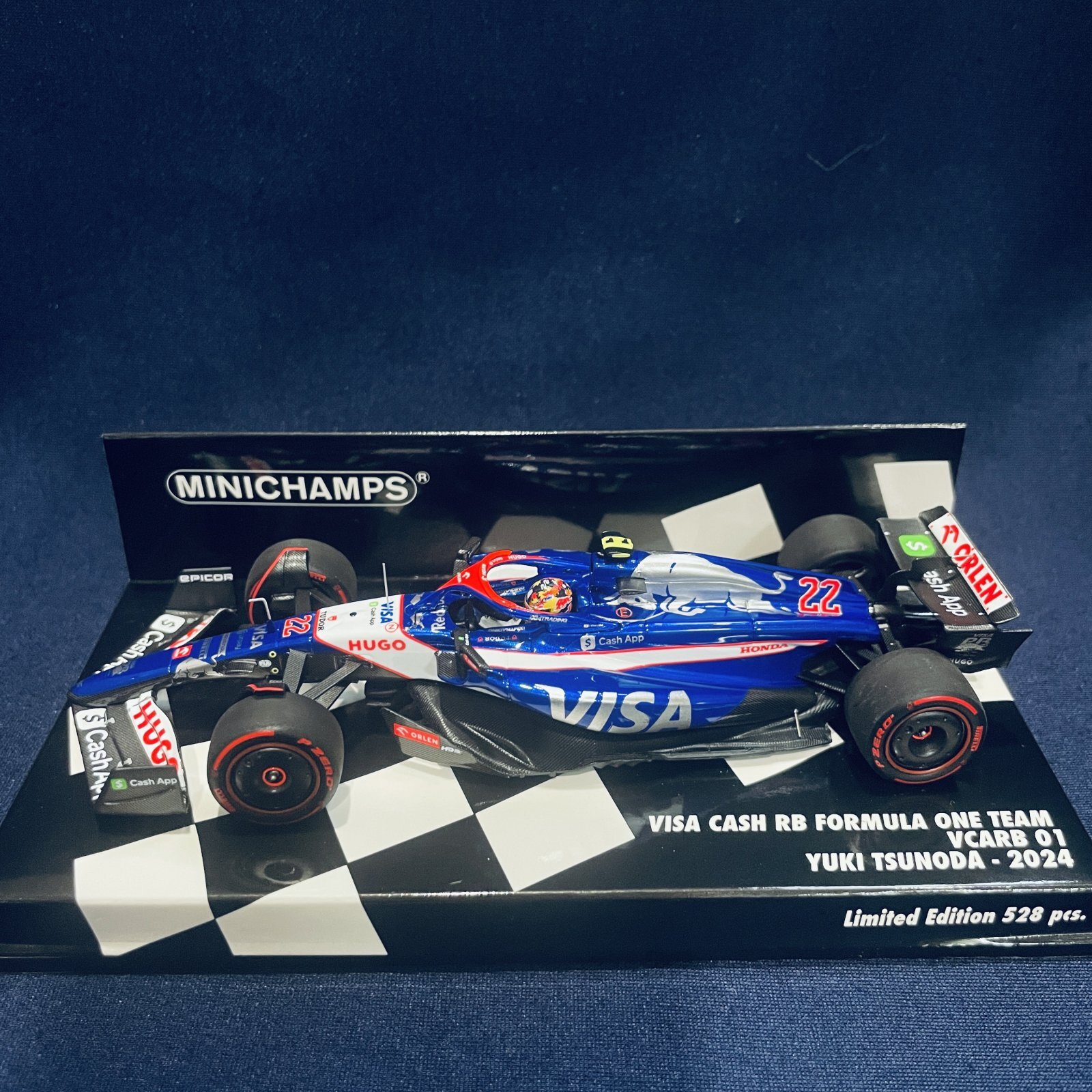 画像1: 新品正規入荷品●PMA1/43 VISA CASH RB VCARB 01 (角田裕毅）2024 #22