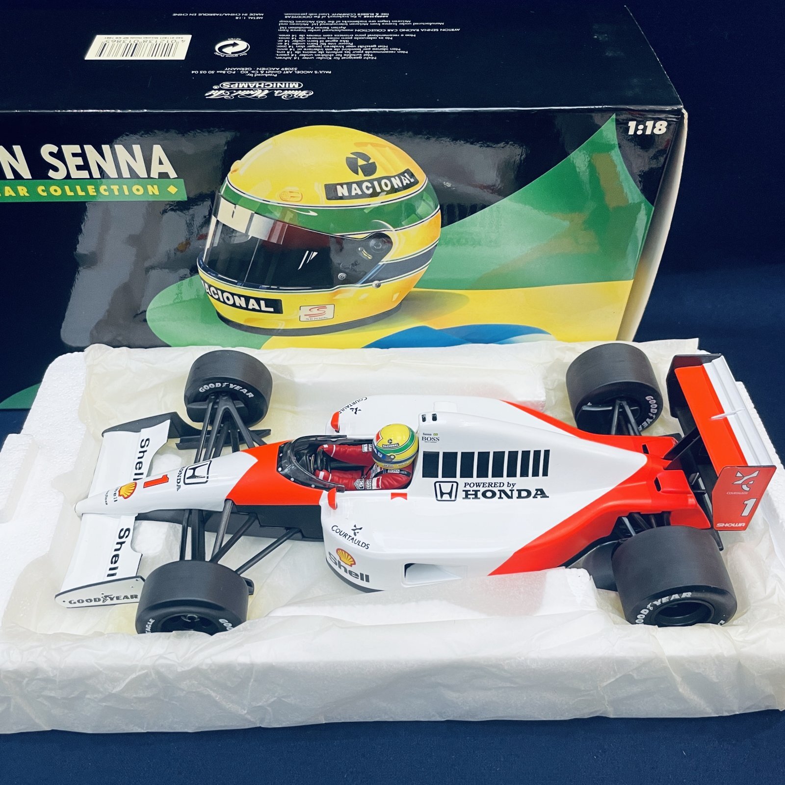 画像1: セカンドハンド品●セナコレ●PMA1/18 McLAREN HONDA MP4/6 (A.セナ）1991 #1