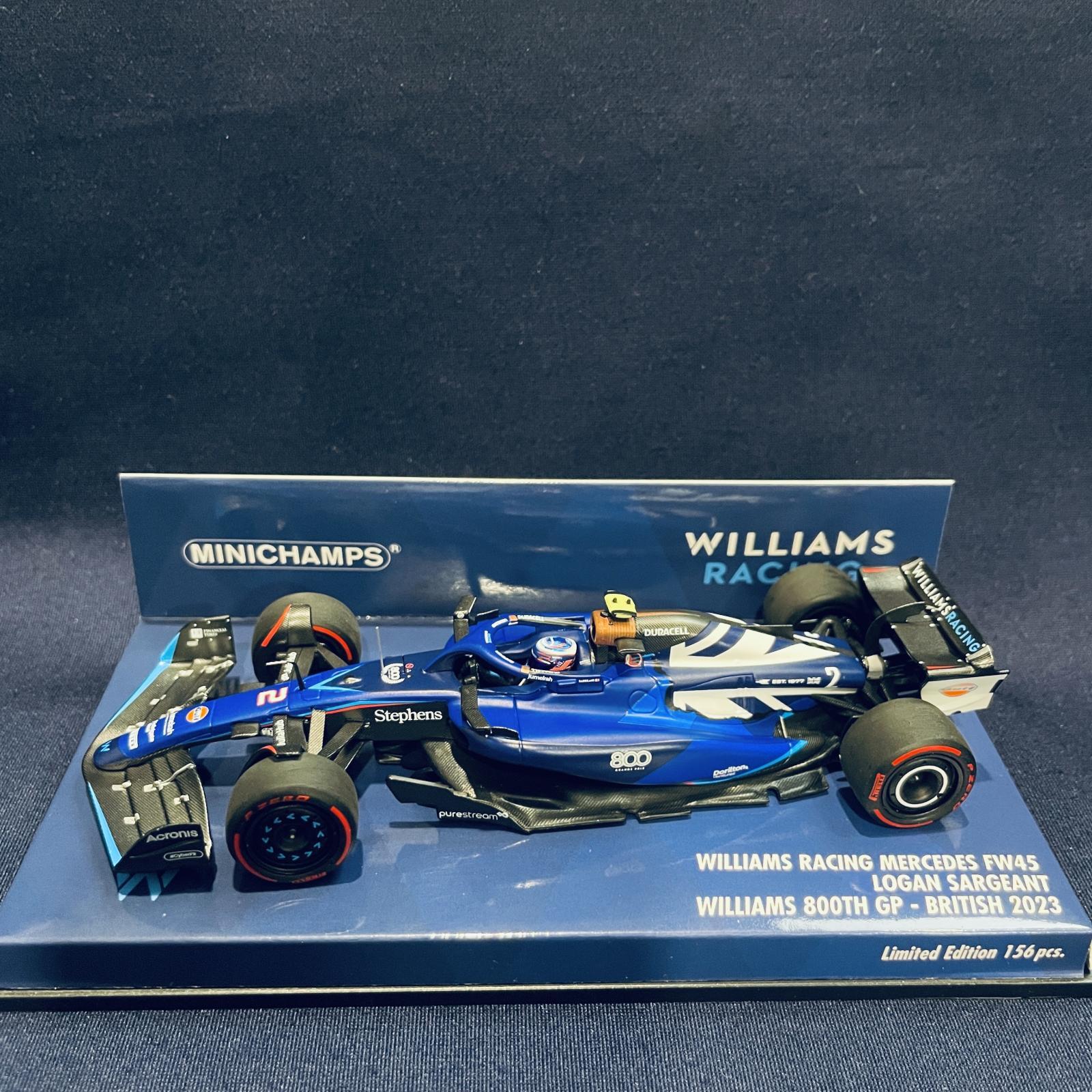 画像1: 新品正規入荷品●PMA1/43 WILLIAMS MERCEDES FW45 TEAM 800th GP BRITISH 2023 (L.サージェント）#2