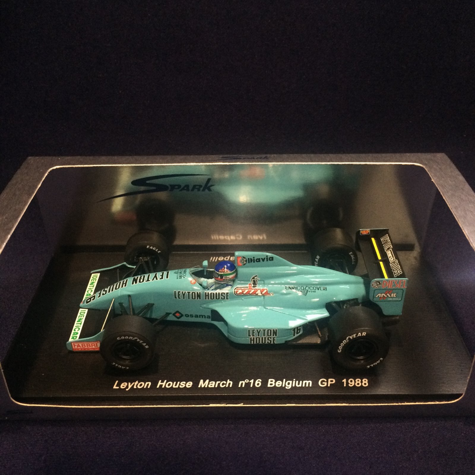 画像1: セカンドハンド品●SPARK 1/43 LEYTON HOUSE MARCH BELGIUM GP 1988 （I.カペリ）#16