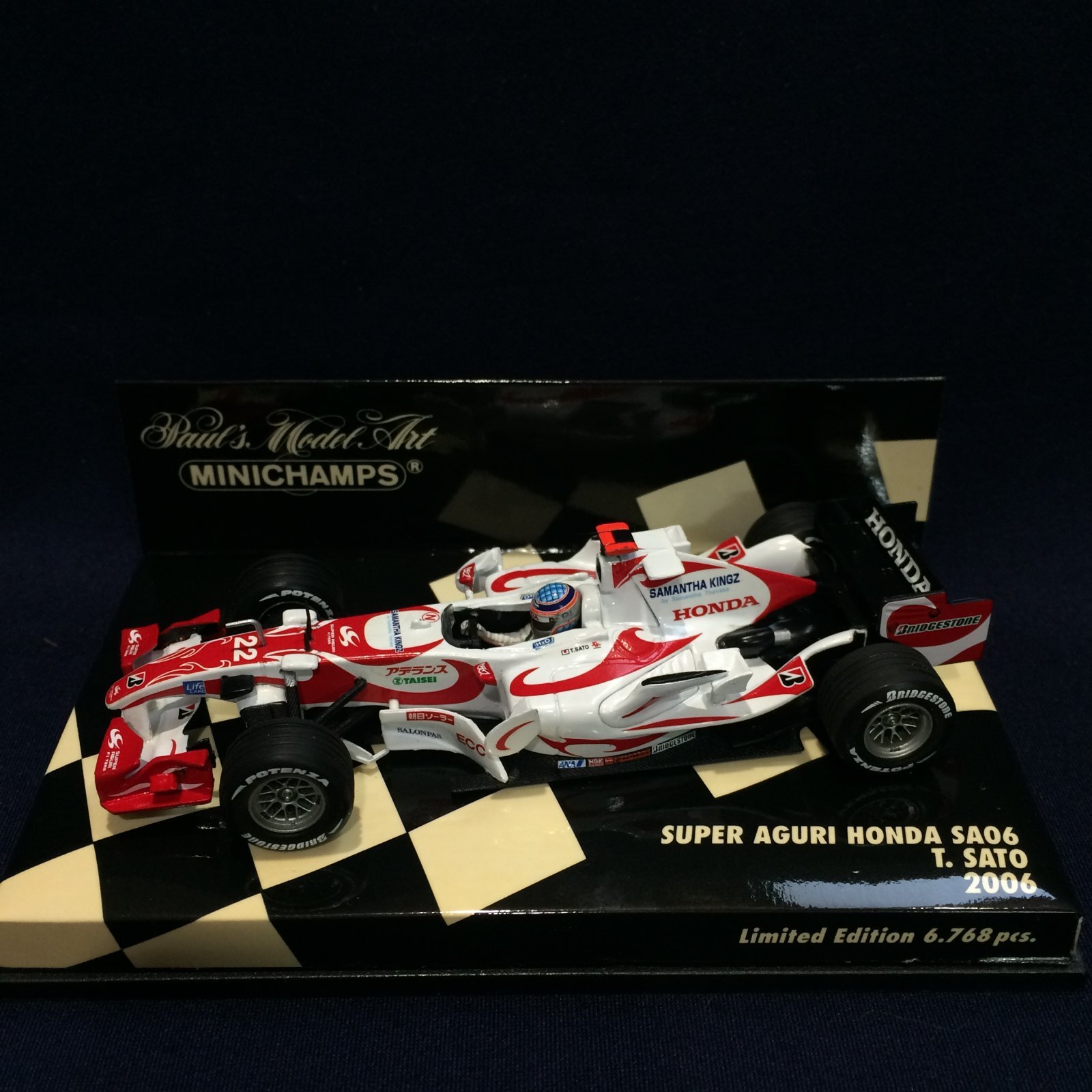 画像1: セカンドハンド品●PMA1/43 SUPER AGURI HONDA SA06 (佐藤琢磨）#22