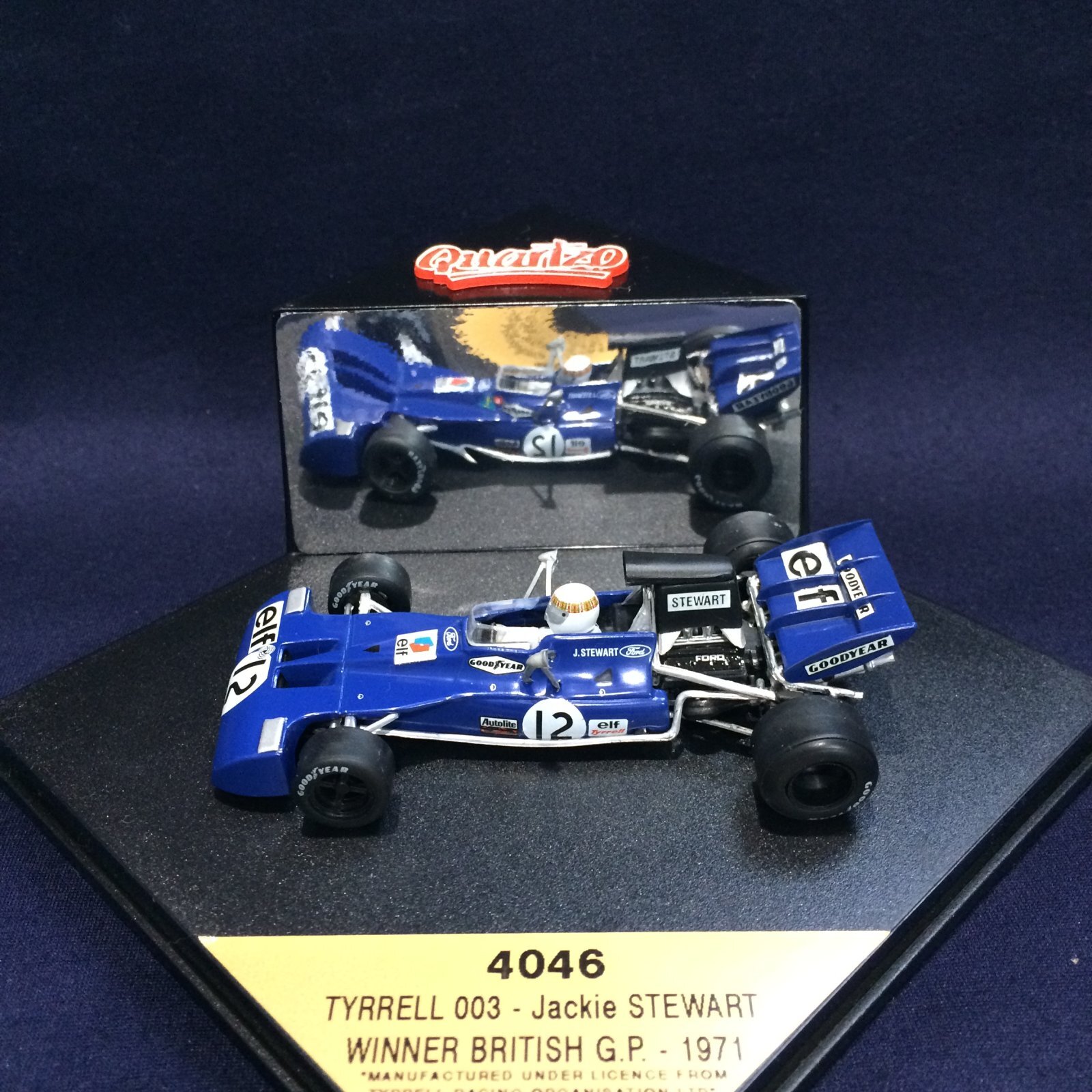 画像1: セカンドハンド品●QUARTZO 1/43 TYRRELL 003 WINNER BRITISH GP 1971 (J.STEWART) #12