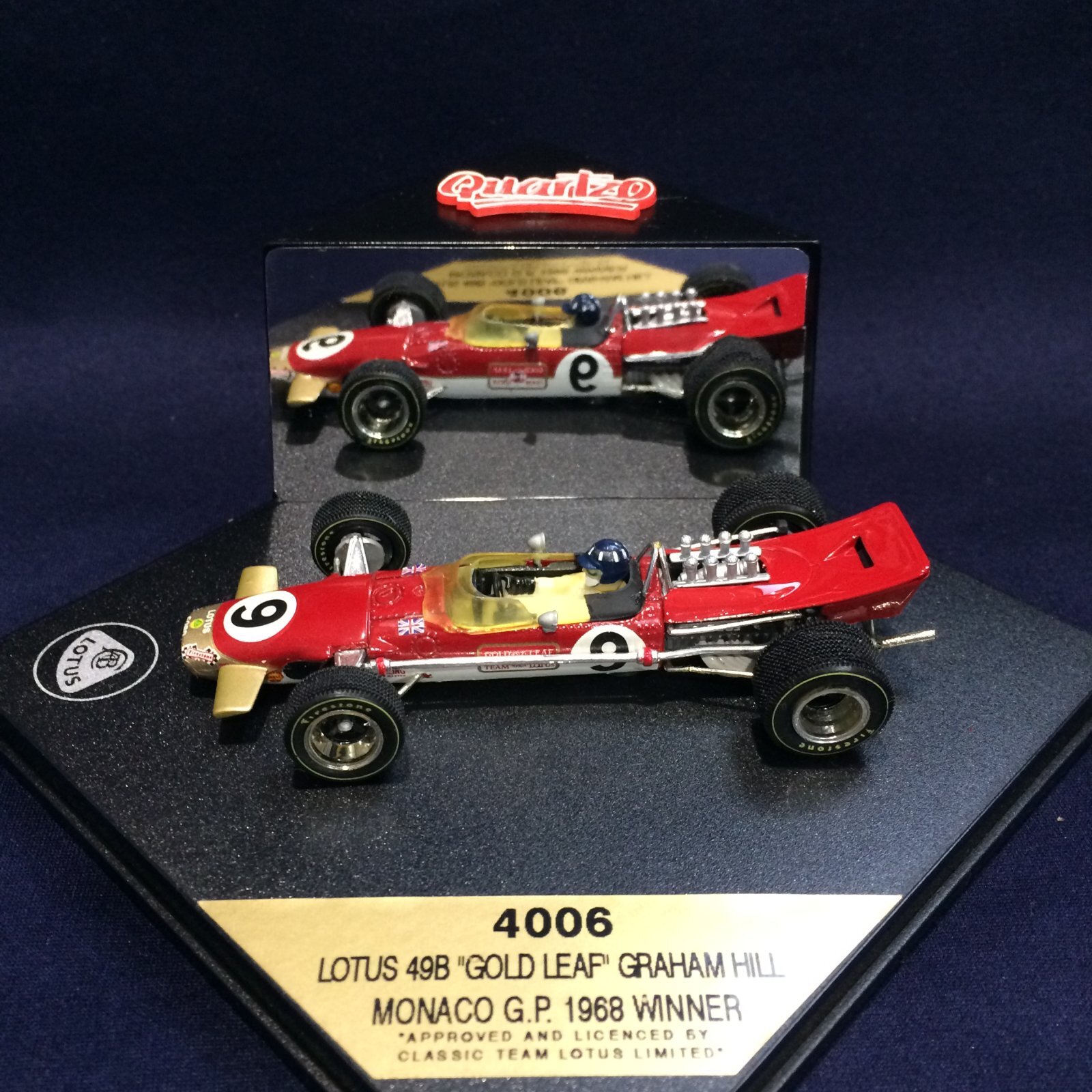 画像1: セカンドハンド品●QUARTZO 1/43 LOTUS 49B GOLD LEAP WINNER MONACO GP 1968 (G.ヒル）#9 