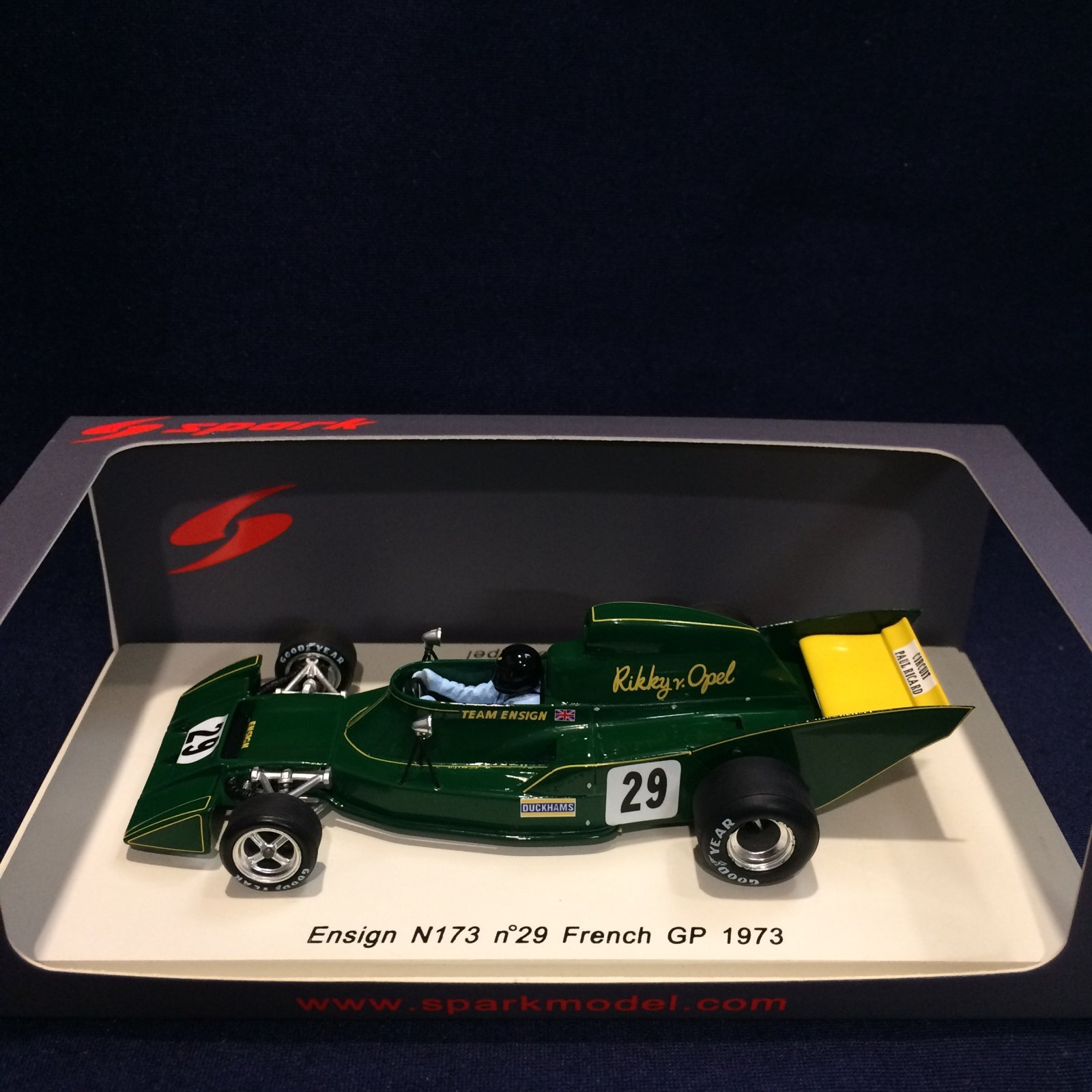 画像1: セカンドハンド品●SPARK1/43 ENSIGN N173 FRENCH GP 1973 (R.V.OPEL) #29