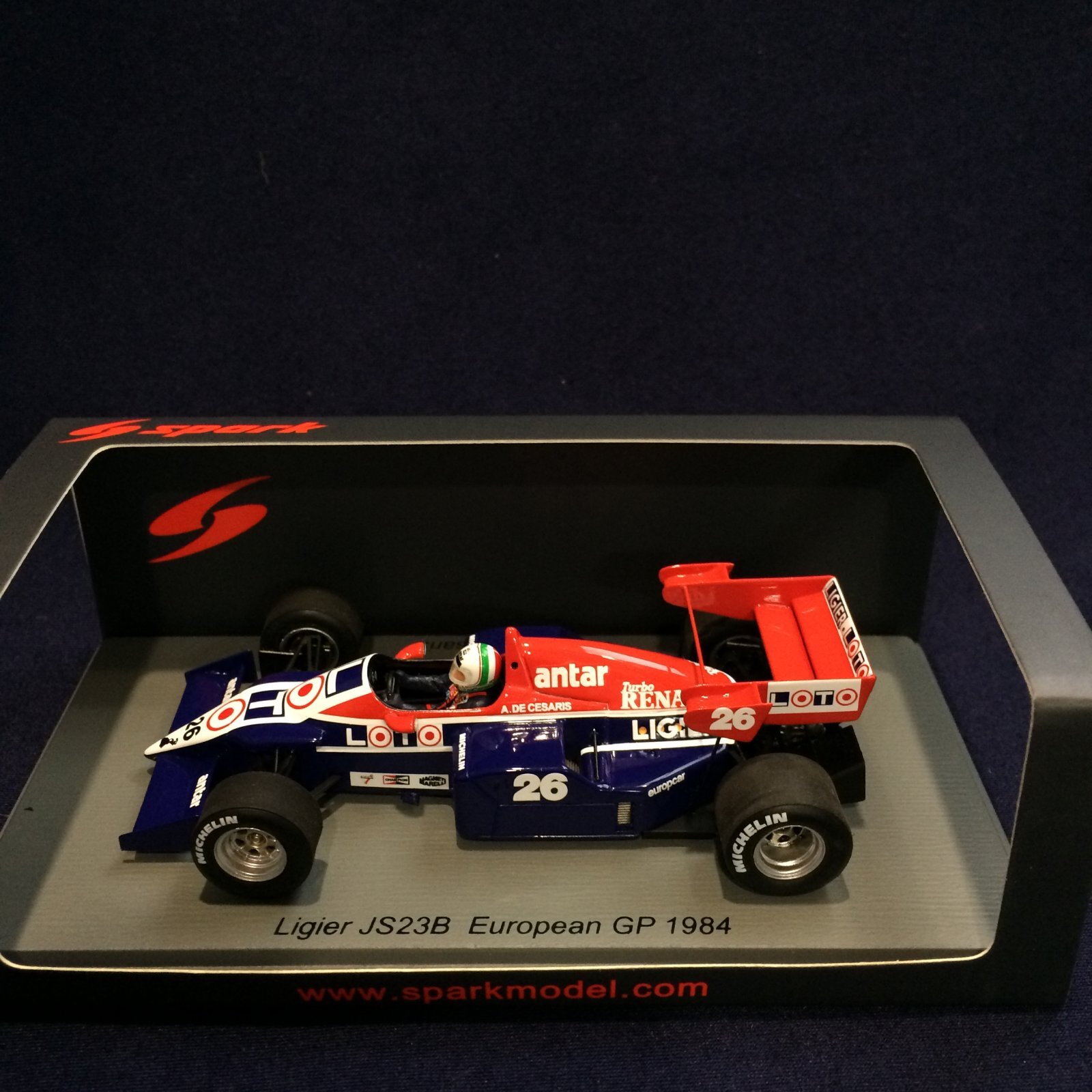 画像1: 新品正規入荷品●SPARK1/43 LIGIER JS23B EUROPEAN GP 1984 (A.de.CESARIS) #26