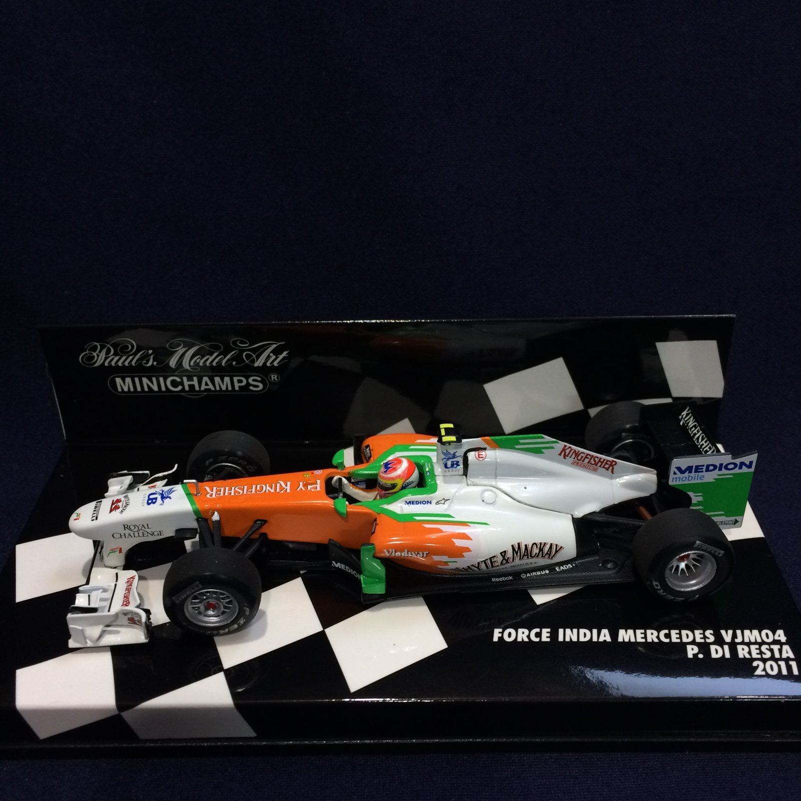 画像1: セカンドハンド品●PMA 1/43 FORCE INDIA MERCEDES VJM04 (P.ディレスタ) 2011 #15