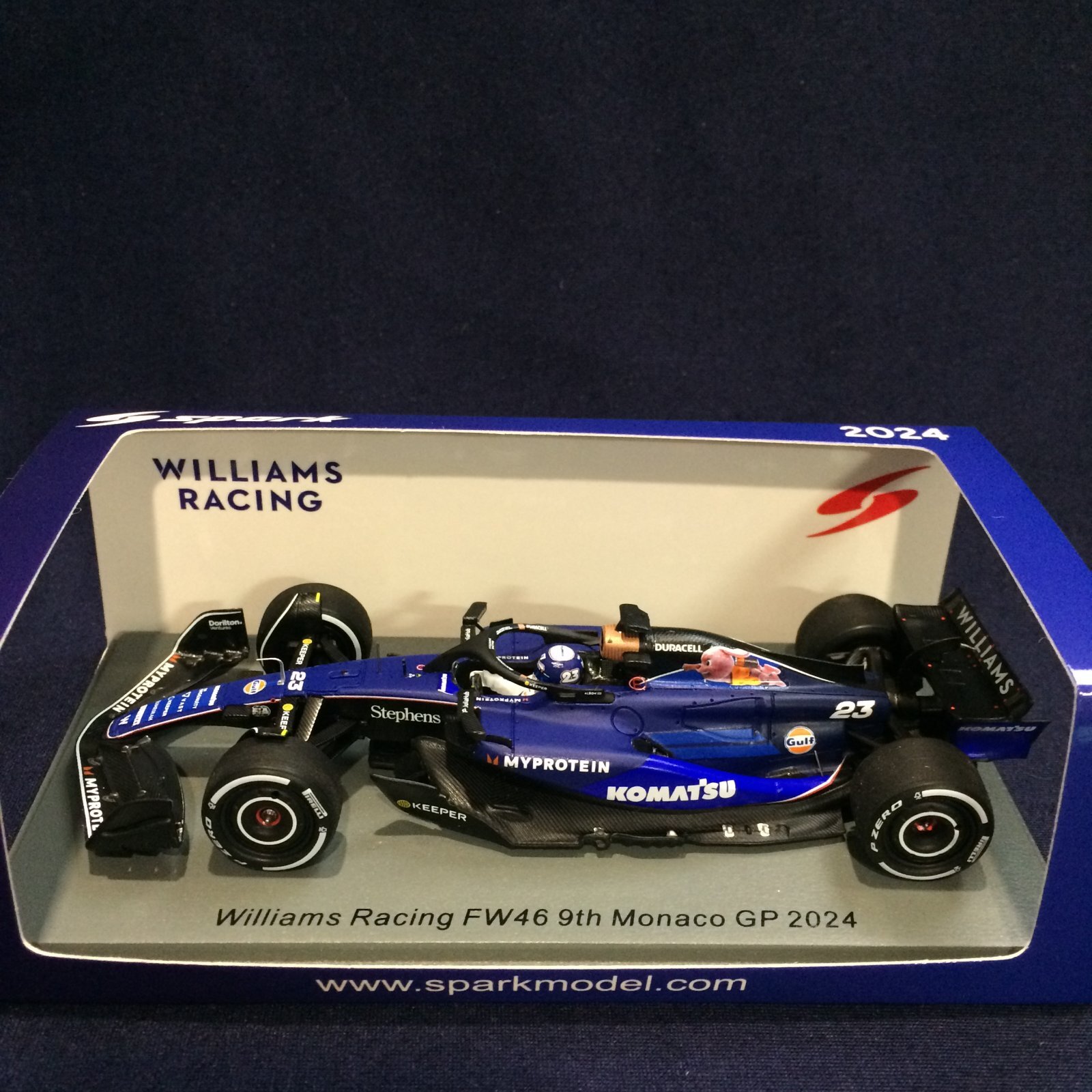 画像1: 新品正規入荷品●SPARK1/43 WILLIAMS FW46 9th MONACO GP 2024 (A.アルボン）#23