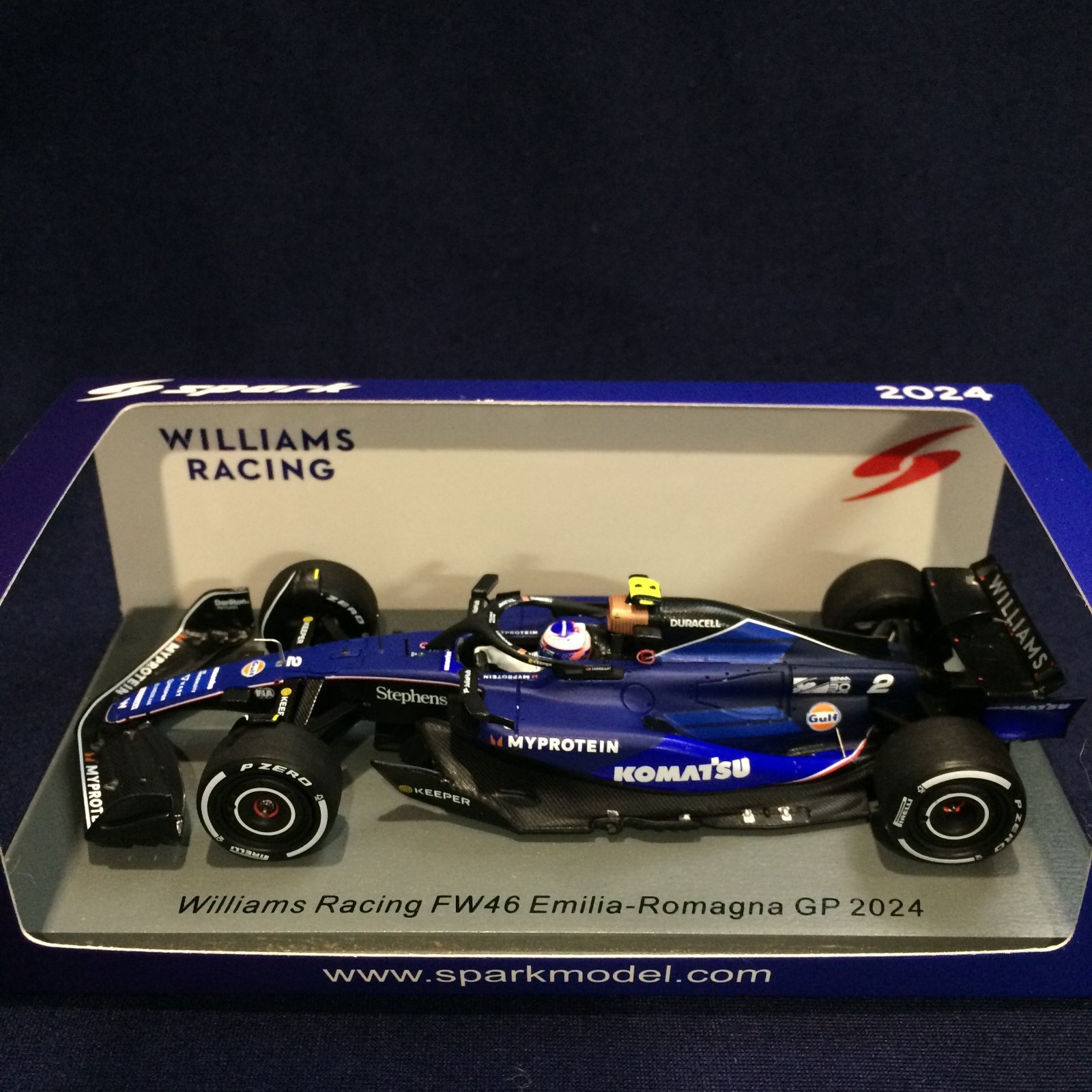 画像1: 新品正規入荷品●SPARK1/43 WILLIAMS FW46 EMILIA-ROMAGNS GP 2024 (L.サージェント）#2