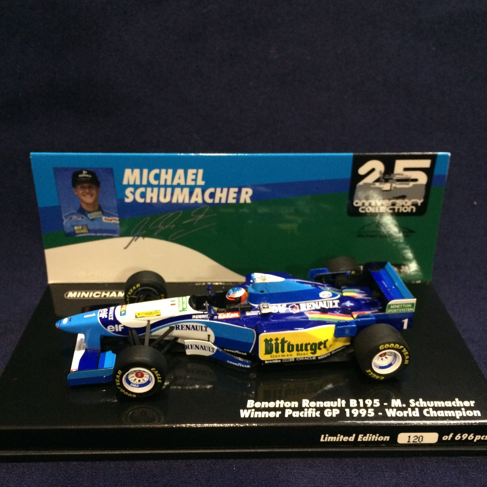 画像1: 新品正規入荷品●PMA1/43 BENETTON RENAULT B195 WINNER PACIFIC GP WORLD CHAMPION 1995 (M.シューマッハ）#1