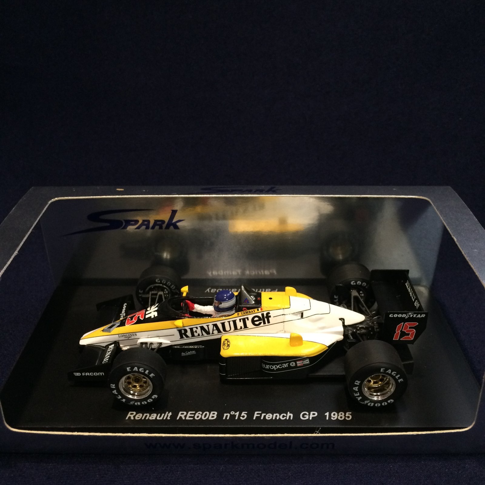 画像1: セカンドハンド品●SPARK 1/43 RENAULT RE60B FRENCH GP 1985 (P.TAMBAY) #15