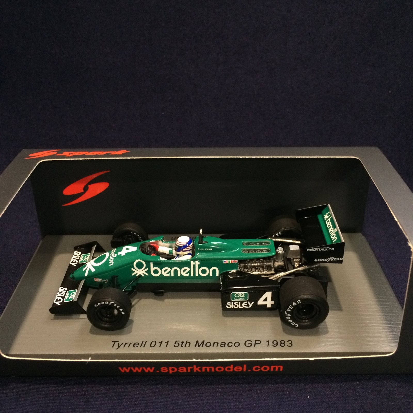 画像1: セカンドハンド品●SPARK 1/43 TYRRELL 011 5th MONACO GP 1983 (D.SULLIVAN) #4