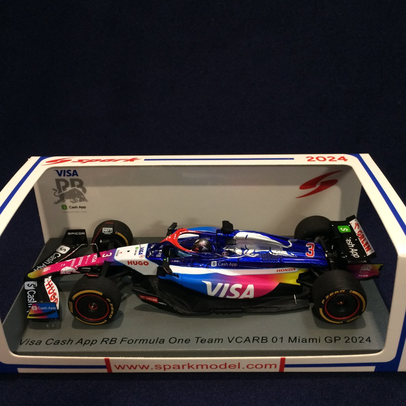 画像1: 新品正規入荷品●SPARK1/43 VISA CASH VCARB 01 MIAMI GP 2024 （D.リカルド）#3