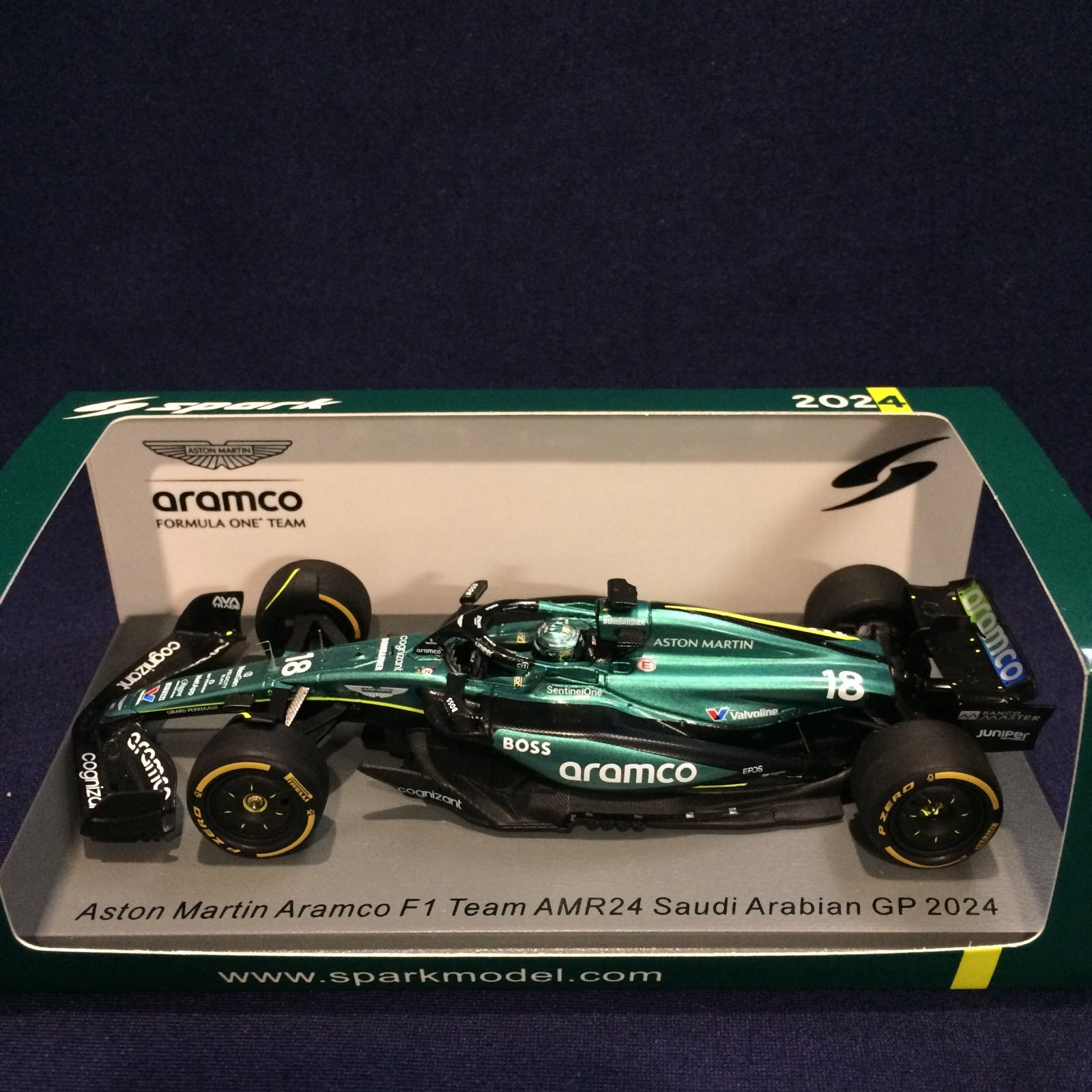 画像1: 新品正規入荷品●SPARK1/43 ASTON MARTIN ARAMCO AMR24 SAUDI ARABIAN GP 2024 (L.ストロール）#18