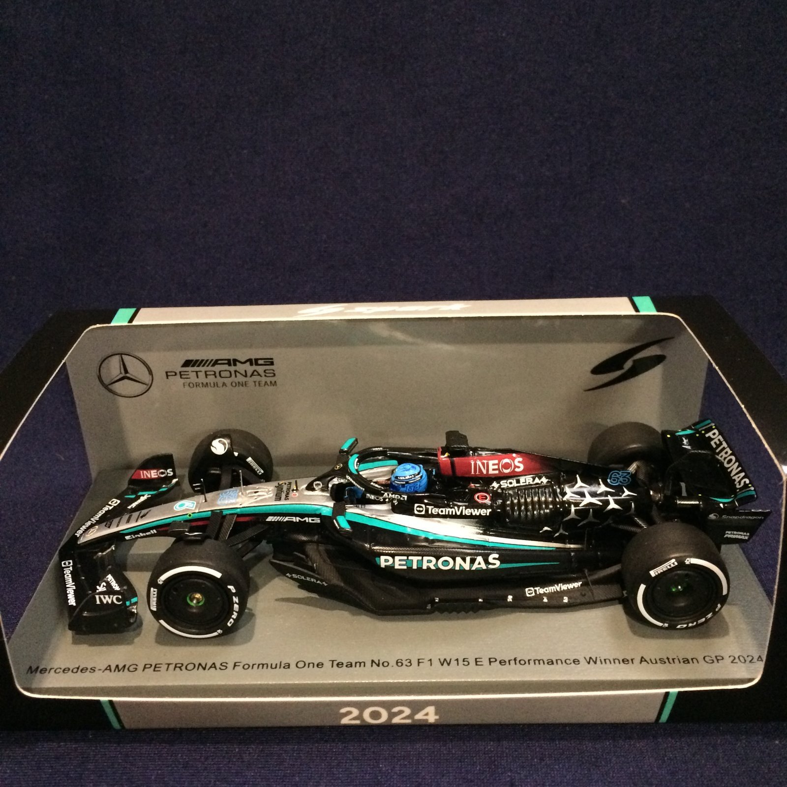 画像1: 新品正規入荷品●SPARK1/43 MERCEDES-AMG PETRONAS W15E WINNER AUSTRIAN GP 2024 (G.ラッセル）#63 