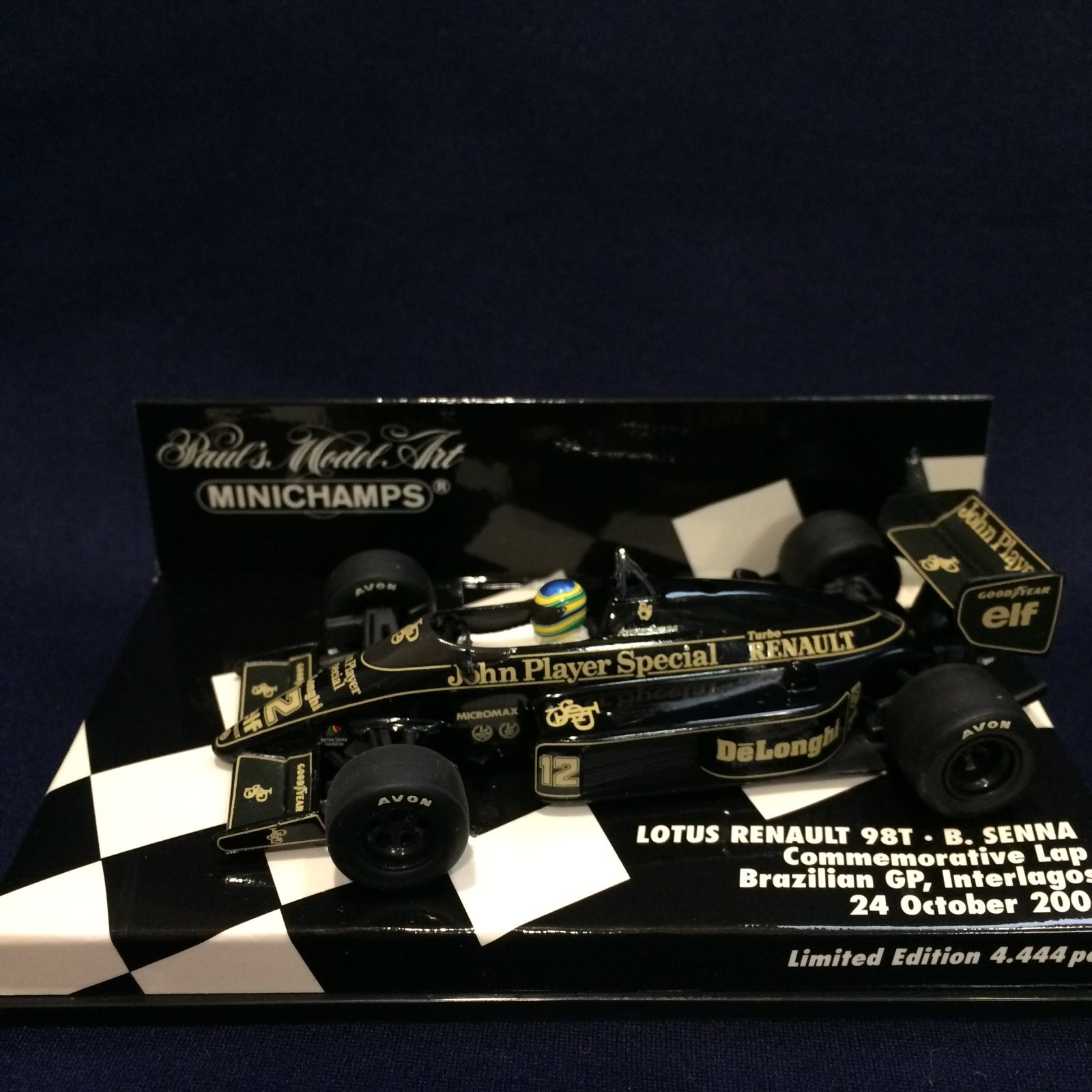 画像1: セカンドハンド品●PMA1/43 LOTUS RENAULT 98T COMMEMORATIVE LAP BRAZILIAN GP 2004 (ブルーノ・セナ）#12