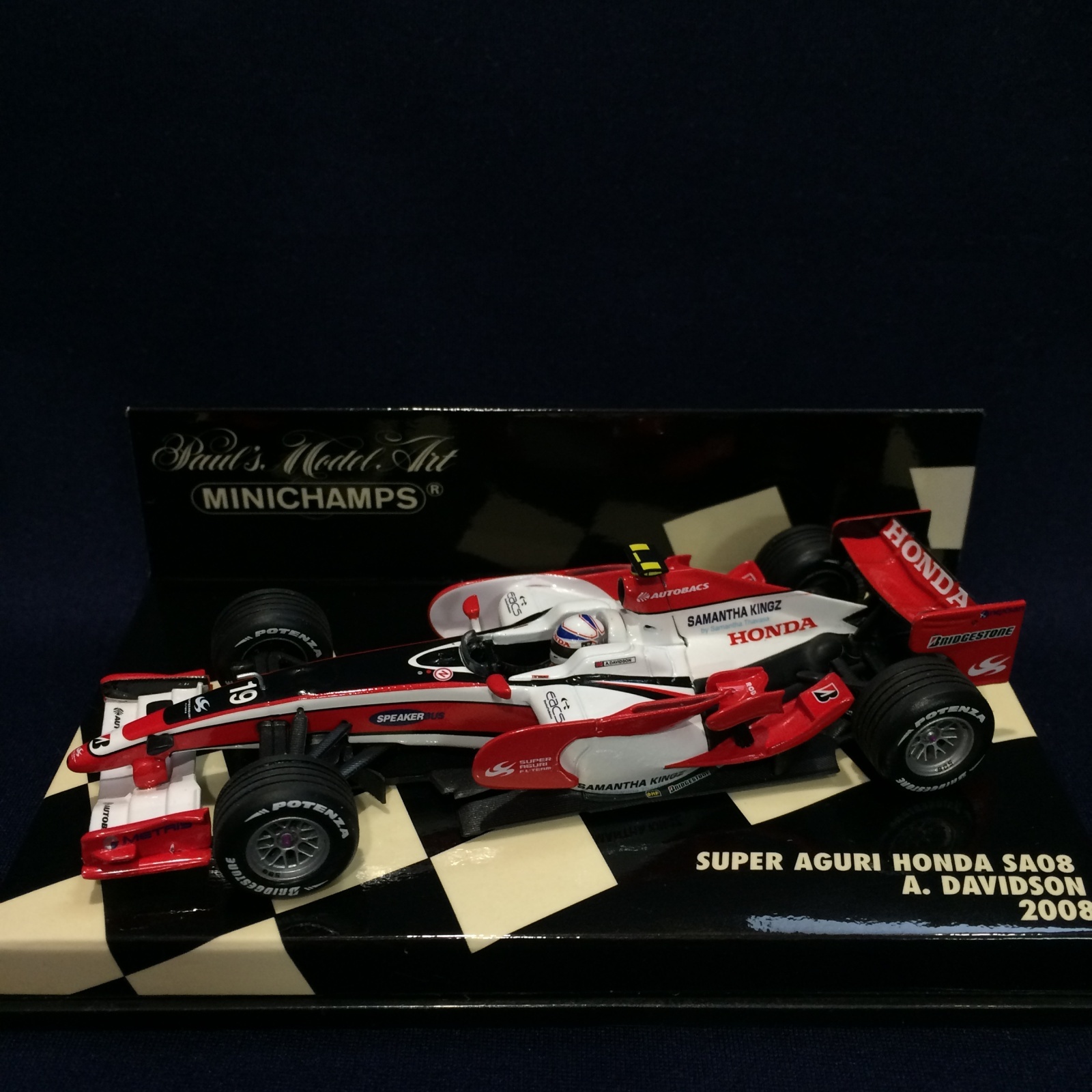 画像1: セカンドハンド品●PMA1/43 SUPER AGURI HONDA SA08 (A.デビットソン）2008 #19