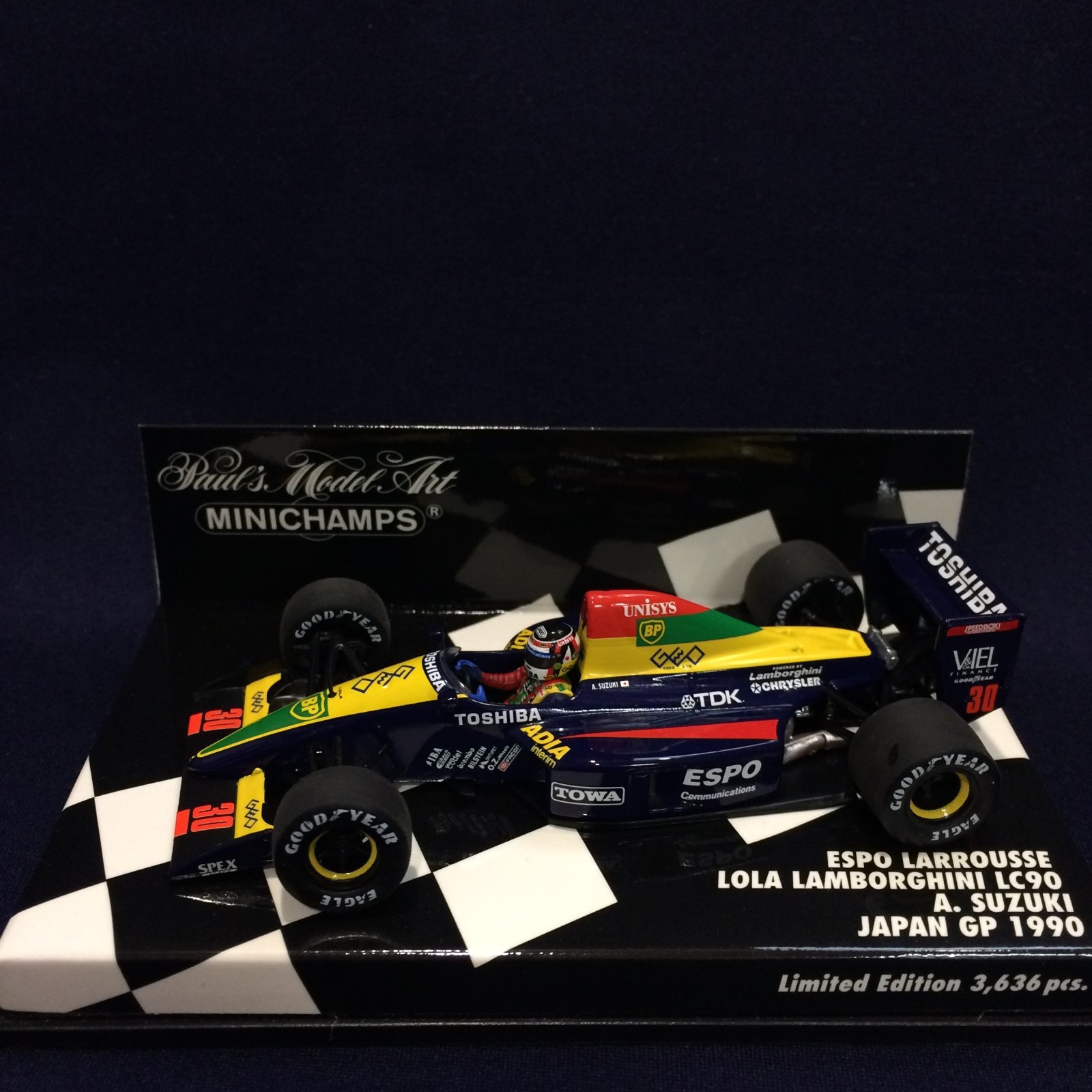 画像1: セカンドハンド品●PMA1/43 ESPO LARROUSSE LOLA LAMBORGHINI LC90 JAPAN GP 1990 (鈴木亜久里）#30