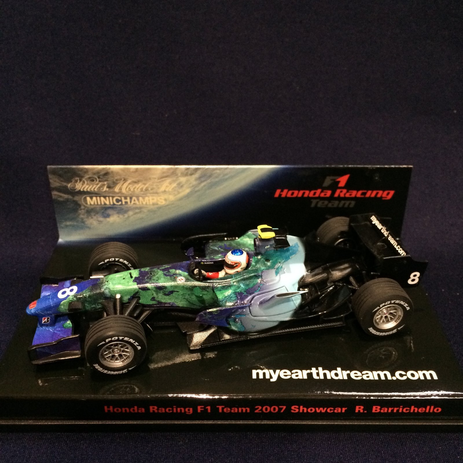 画像1: セカンドハンド品●HONDA別注●PMA1/43 HONDA F1 SHOWCAR 2008 [myearthdream] (R.バリチェロ）#8