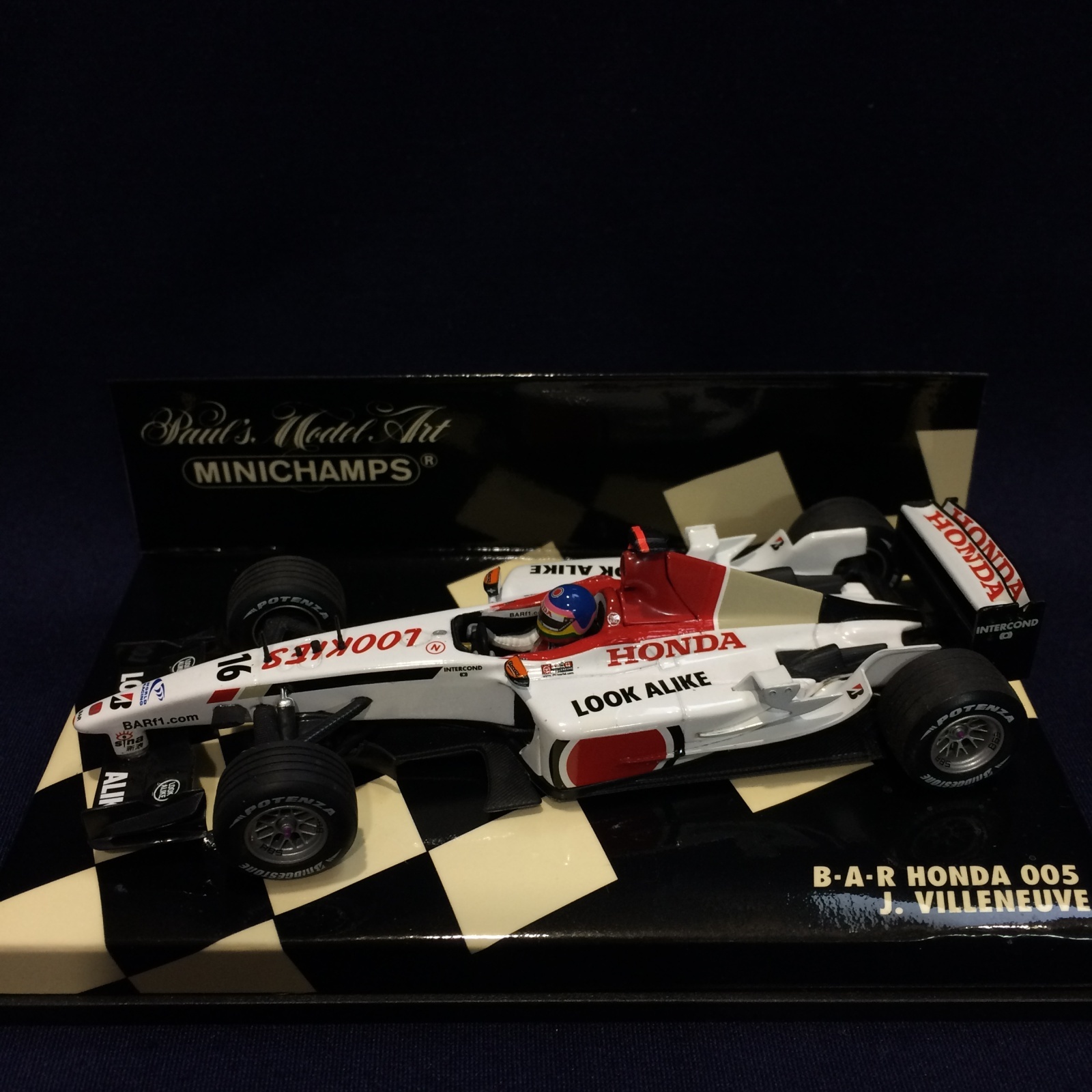 画像1: セカンドハンド品●PMA1/43 BAR HONDA 005 (J.ビルヌーブ）#16