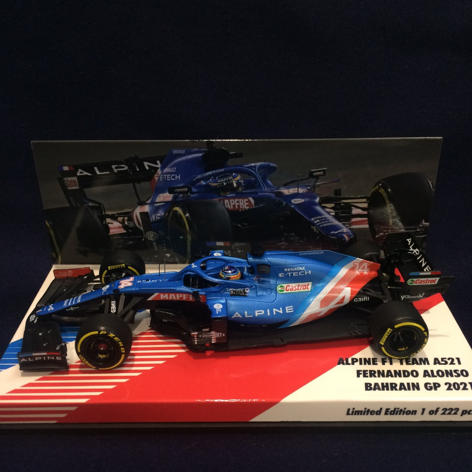 画像1: セカンドハンド品●CK-MODELCARS別注●PMA1/43 ALPINE F1 A521 BAHRAIN GP 2021 (F.アロンソ）#14