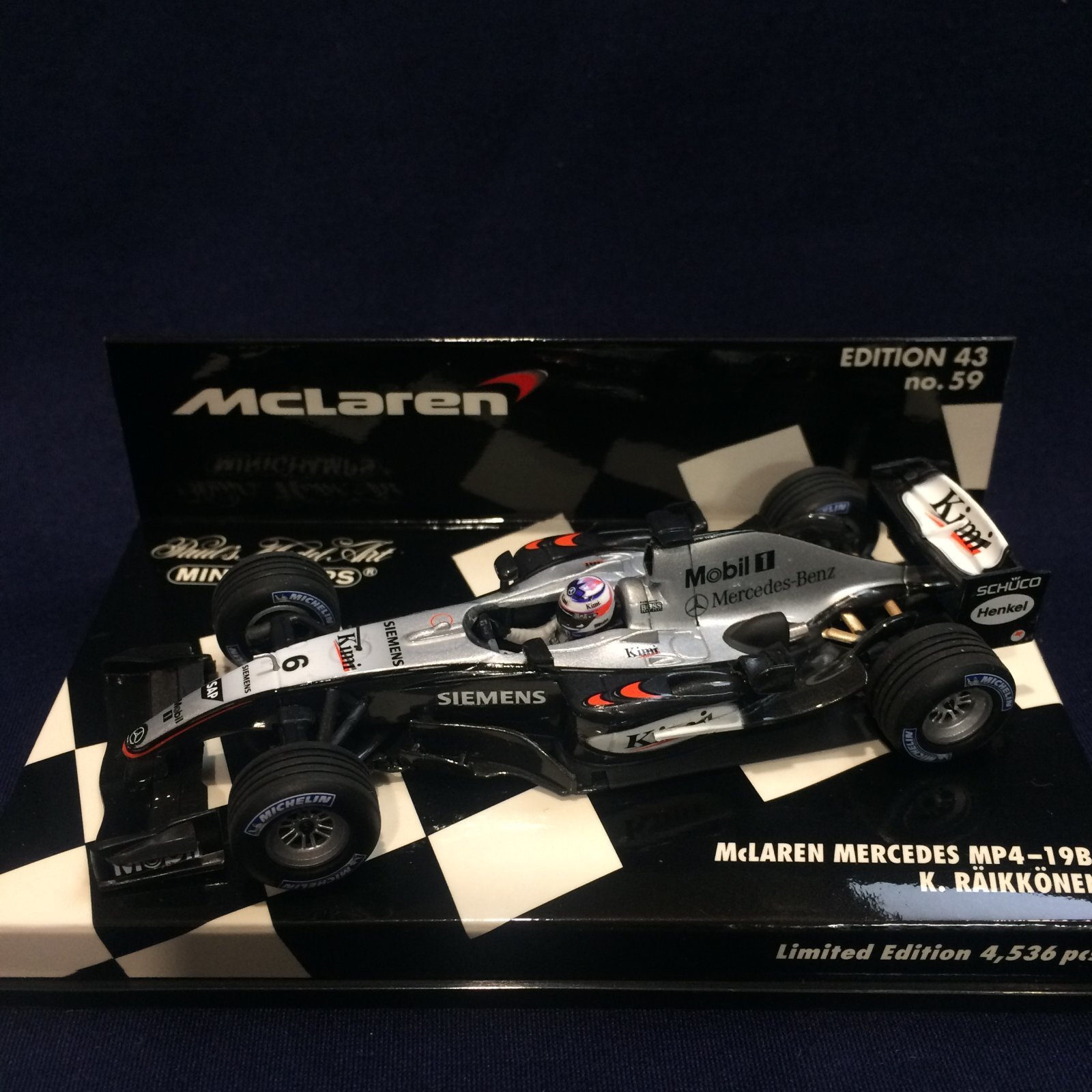 画像1: セカンドハンド品●PMA1/43 McLAREN MERCEDES MP4-19B（K.ライコネン）#6