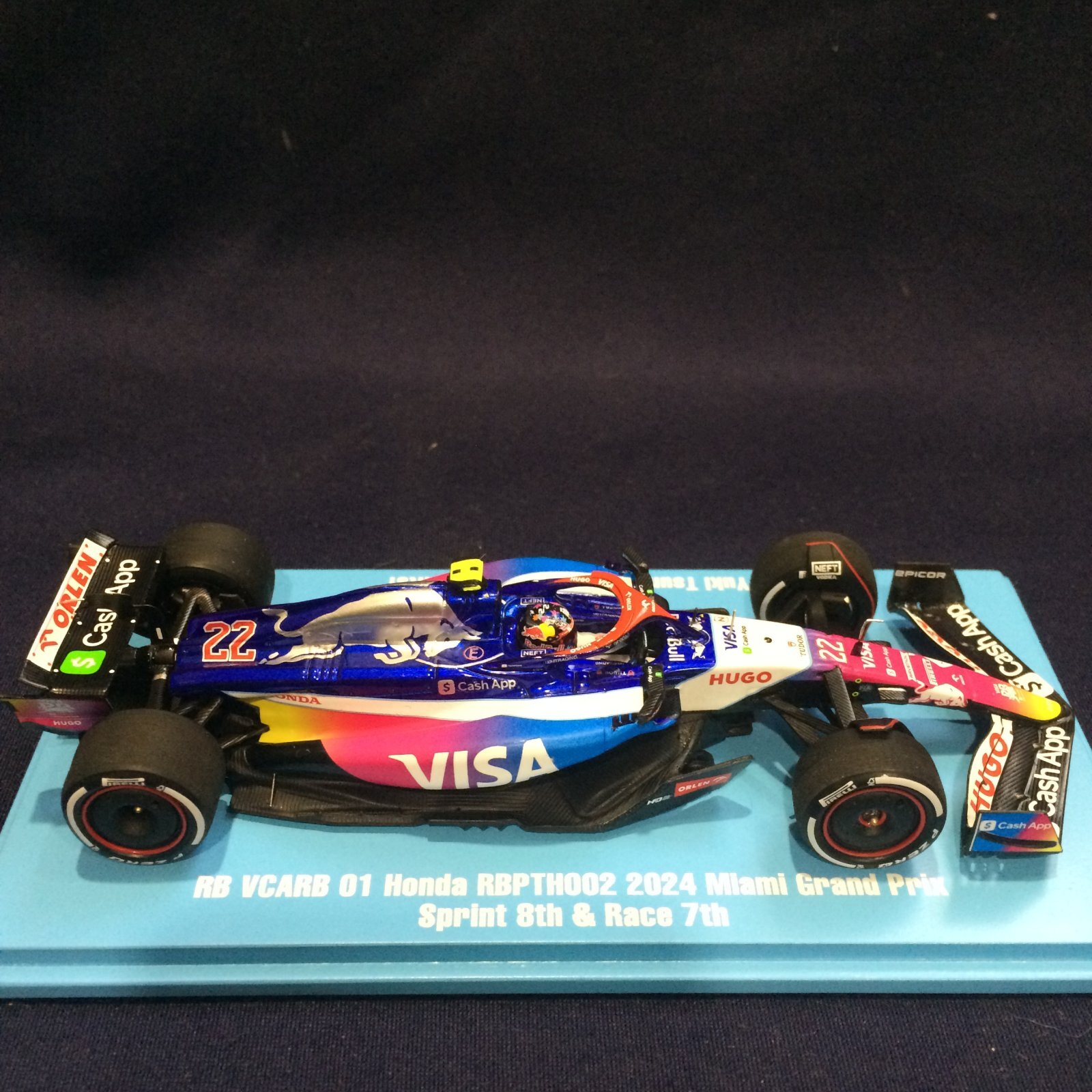 画像: 新品特別入荷品●F速別注●SPARK 1/43 RB VCARB 01 HONDA RBPTH002 MIAMI GP 2024 SPRINT 8th & RACE 7th (角田裕毅）#22